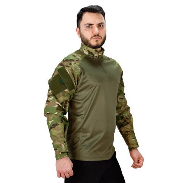Camisa Combat Shirt Tática MULTICAM Reforçada Safo Militar - Imagem 2