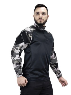Camisa Combat Shirt Tática CHOQUE BLACK Safo Militar