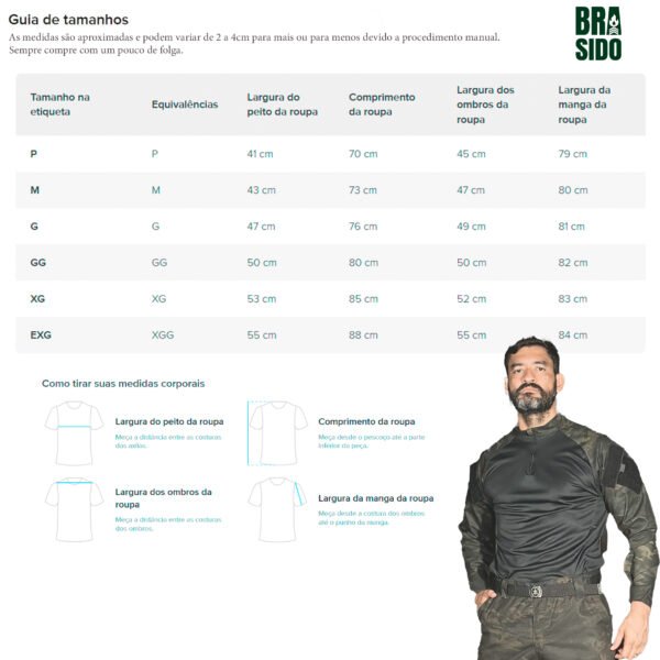 Camisa Combat Shirt Digitarl DESERT SAFO Militar - Imagem 7