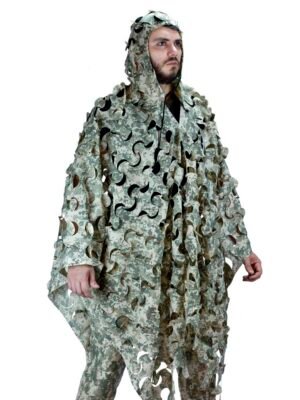 Capuz Poncho Ghilie Sniper Safo Camuflado Cores:Digital Desert
