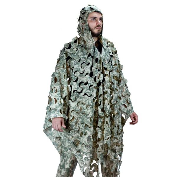 Capuz Poncho Ghilie Sniper Safo Camuflado Cores:Digital Desert