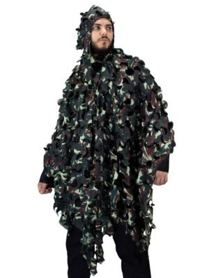 Capuz Poncho Ghilie Sniper Safo Camuflado Cores:Exército EB