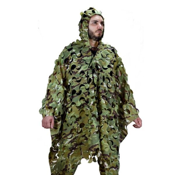 Capuz Poncho Ghilie Sniper Safo Camuflado Cores:Multicam