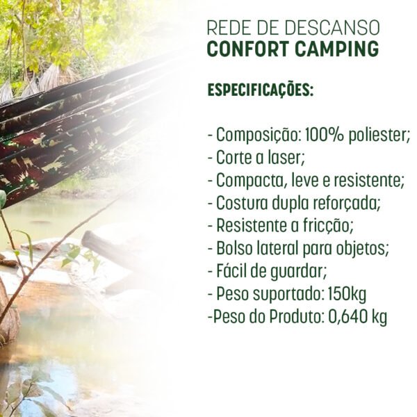 Rede Garimpeira  Confort Multicam Black - Imagem 5