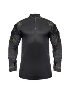 Camisa Combat Shirt Tática MULTICAM BLACK Safo Militar