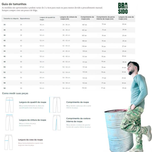 Calça Cargo Tática Defender - Safo - Caqui - Imagem 12