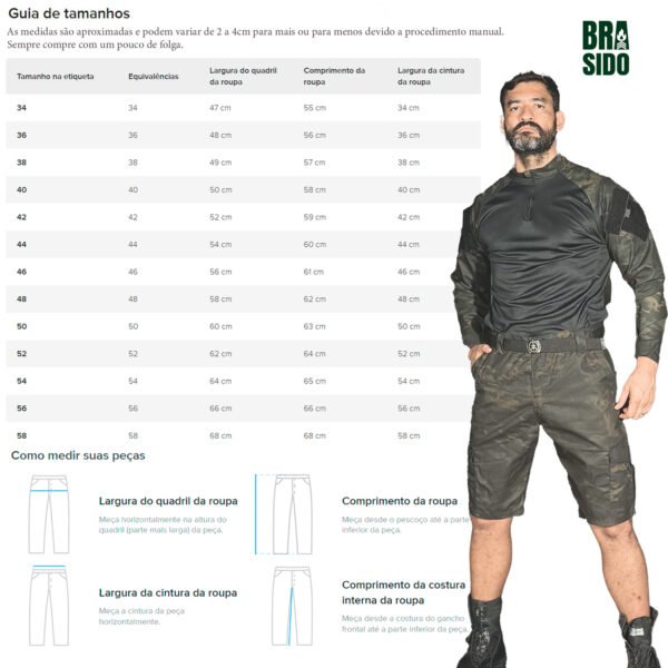 Bermuda Cargo Tática Defender Safo - Tiger Jungle - Imagem 7
