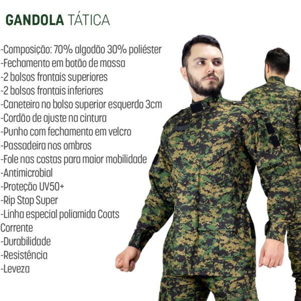 Gandola Tatica Assault Safo DIGITAL MARPAT CERRADO - Imagem 5