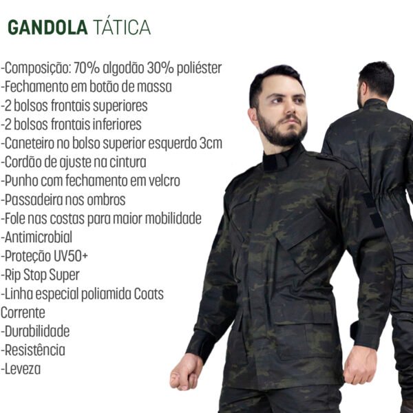 Gandola Tatica Assault Safo MULTICAM BLACK - Imagem 5