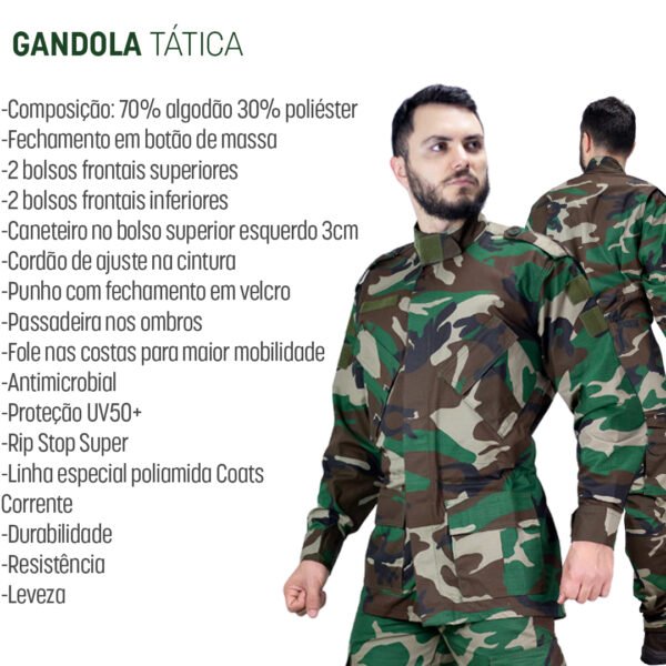 Gandola Tatica Assault Safo WOODLAND FRANCÊS - Imagem 5