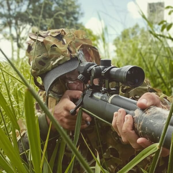 Capuz Poncho Ghilie Sniper Safo Camuflado Cores:Multicam - Imagem 3