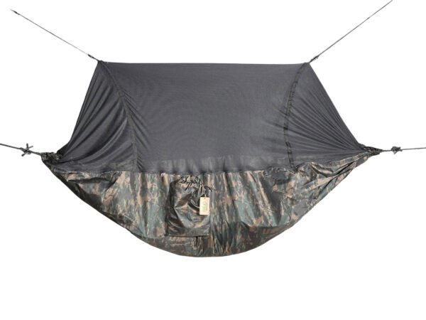 Rede Camping com Mosqueteiro Multicam Black