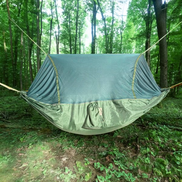 Rede Camping com Mosqueteiro Verde Oliva - Imagem 4