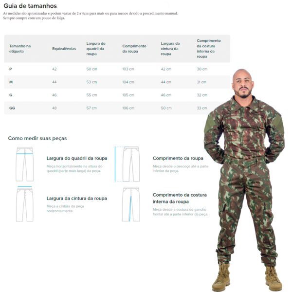 Calça Cargo Tática Exército Brasileiro Oficial 2025 - Imagem 7