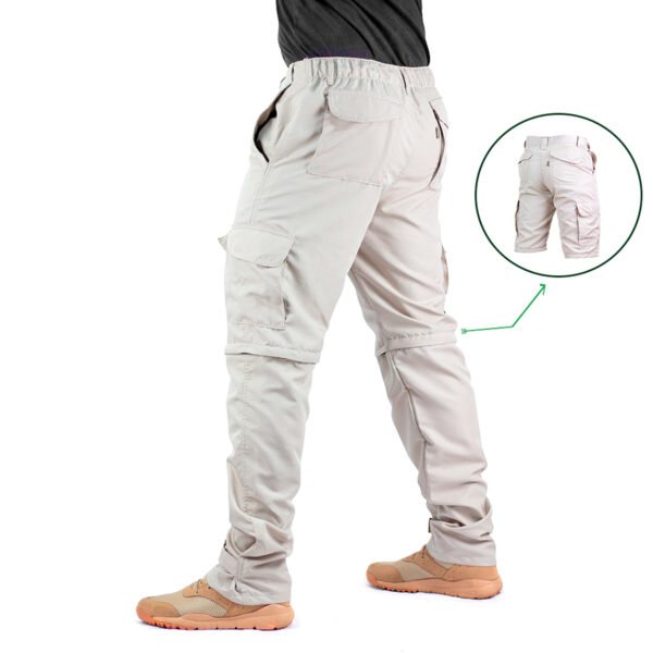 Calça Modular Vira Bermuda Double Fishing - Creme - Imagem 3