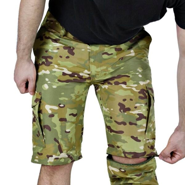 Calça Modular Vira Bermuda Double Fishing - Multicam - Imagem 4