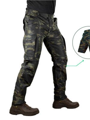 Calça Modular Vira Bermuda Double Fishing - Multicam Black