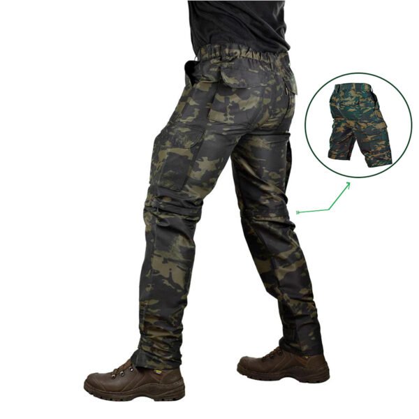 Calça Modular Vira Bermuda Double Fishing - Multicam Black - Imagem 3