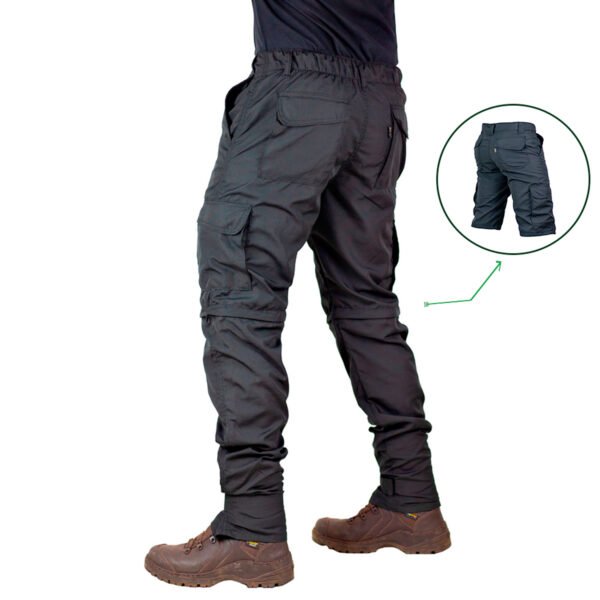 Calça Modular Vira Bermuda Double Fishing - Preta - Imagem 3