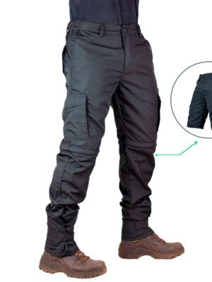 Calça Modular Vira Bermuda Double Fishing - Preta