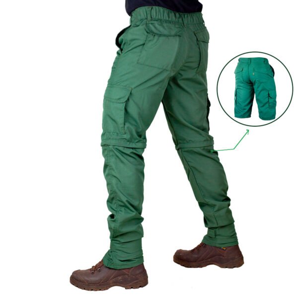 Calça Modular Vira Bermuda Double Fishing - Verde Oliva - Imagem 3