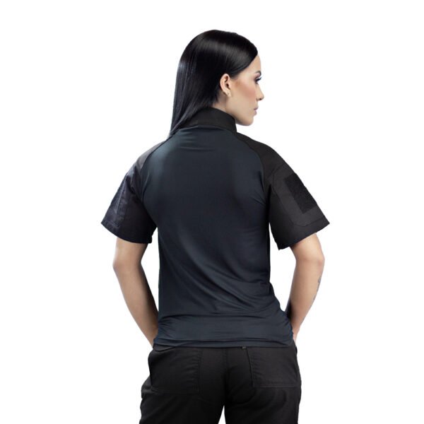 CAMISETA COMBAT TSHIRT FEMININA SAFO MILITAR PRETO - Imagem 4