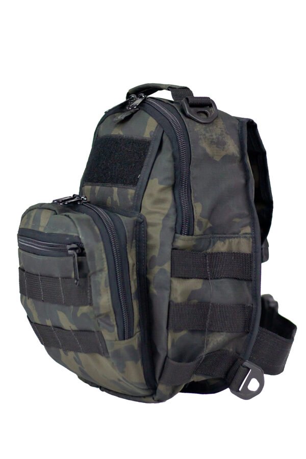 Pochete Tática Transversal Peito e Ombro MULTICAM BLACK - Imagem 2