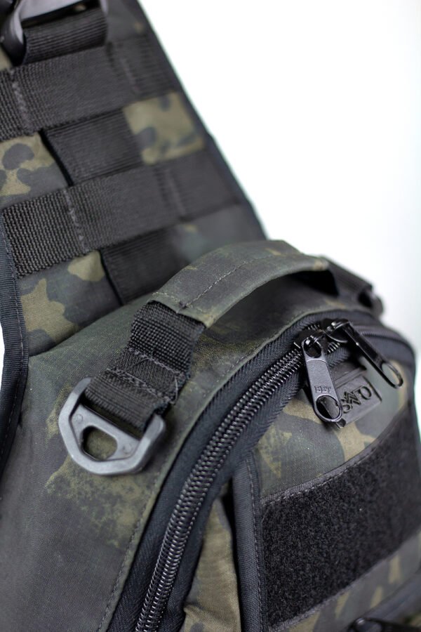 Pochete Tática Transversal Peito e Ombro MULTICAM BLACK - Imagem 4