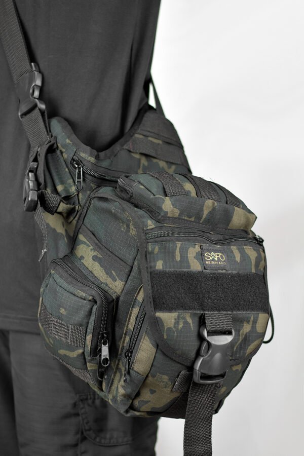 Bolsa de Ombro Urbana Transversal Multicam Black - Imagem 6