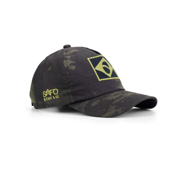 Boné M1 Patriota com Bordado Brasil - Multicam Black