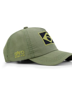 Boné M1 Patriota com Bordado Brasil - Verde Oliva