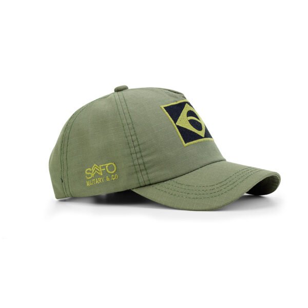 Boné M1 Patriota com Bordado Brasil - Verde Oliva