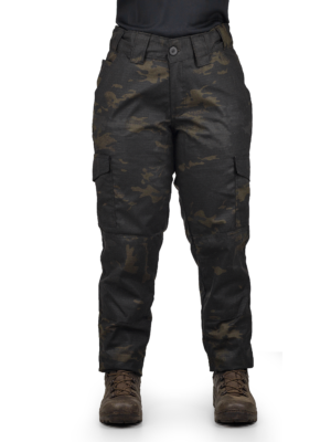Calça Cargo Tática Feminina - Multicam Black