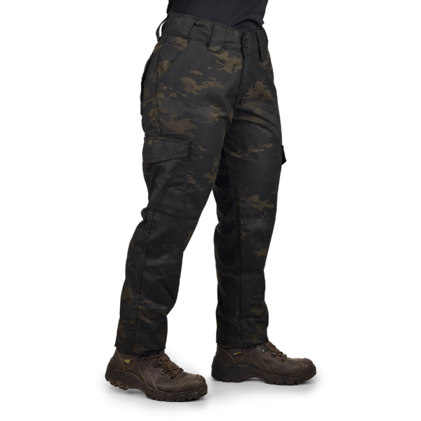 Calça Cargo Tática Feminina - Multicam Black - Imagem 5