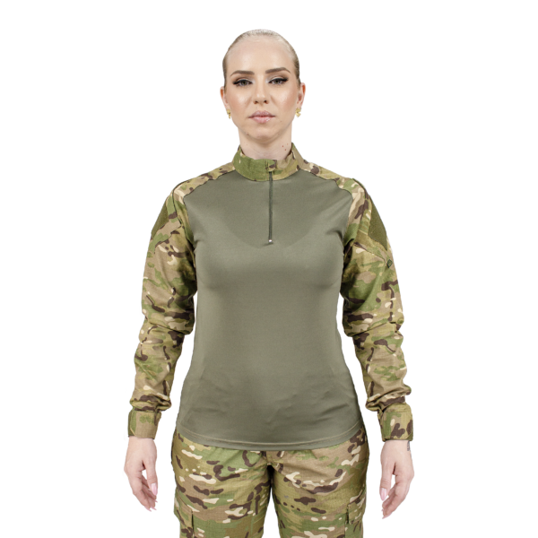 Camisa Combat Tshirt Feminina Manga Longa - Multicam