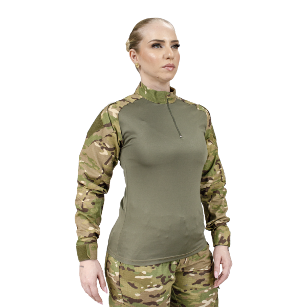 Camisa Combat Tshirt Feminina Manga Longa - Multicam - Imagem 4