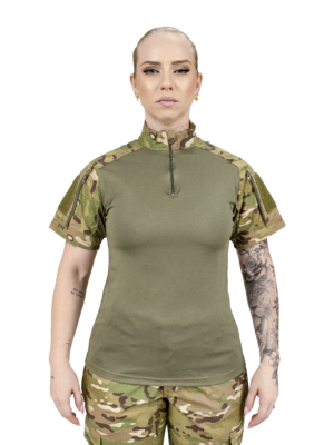 CAMISETA COMBAT TSHIRT FEMININA SAFO MILITAR MULTICAM