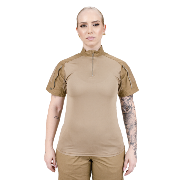 CAMISETA COMBAT TSHIRT FEMININA SAFO MILITAR CAQUI