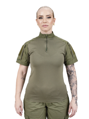 CAMISETA COMBAT TSHIRT FEMININA SAFO MILITAR VERDE OLIVA