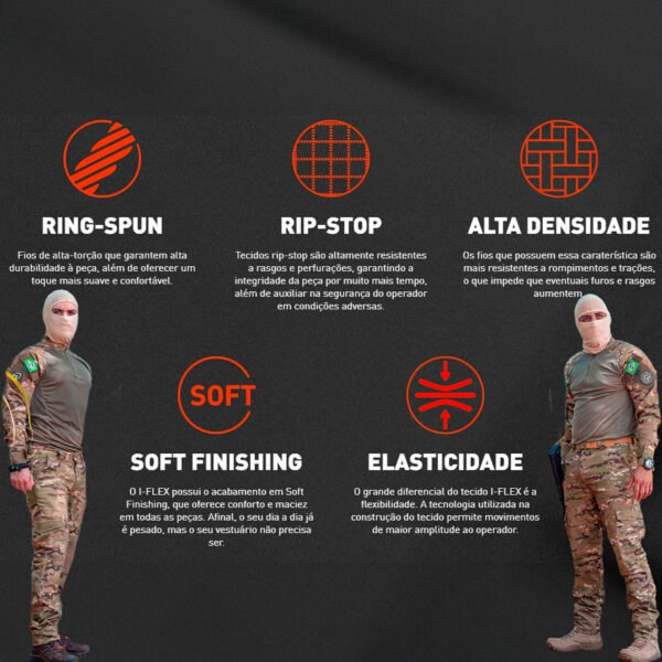 Calça Cargo Tática Flex Prowess - Multicam - Imagem 5