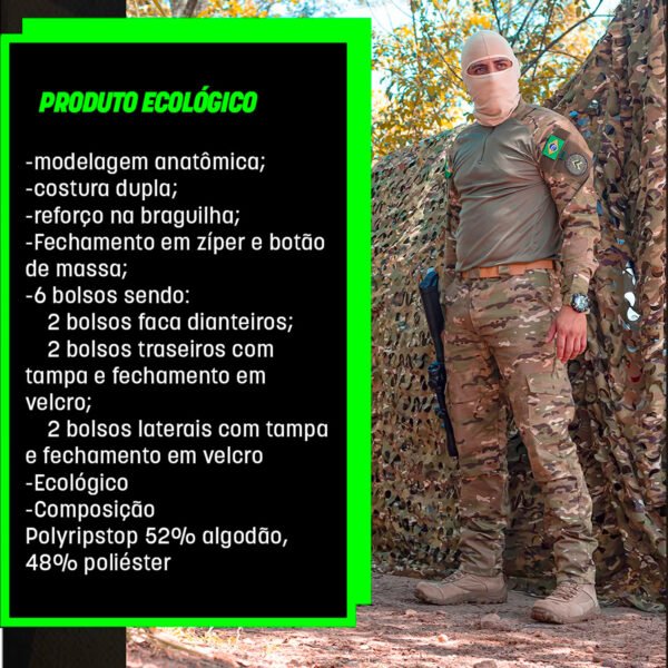Calça Cargo Tática Flex Prowess - Multicam - Imagem 4