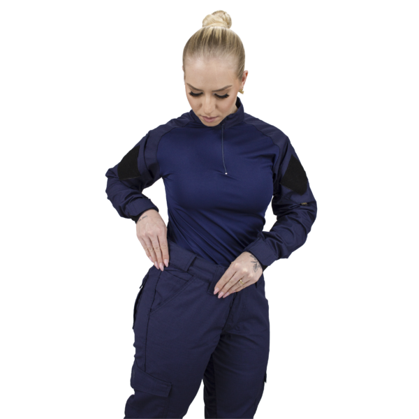 Calça Cargo Tática Feminina - Azul Marinho - Imagem 3