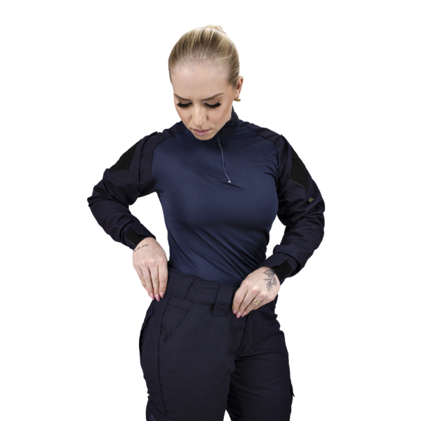 Calça Cargo Tática Feminina - Azul Noturno - Imagem 3