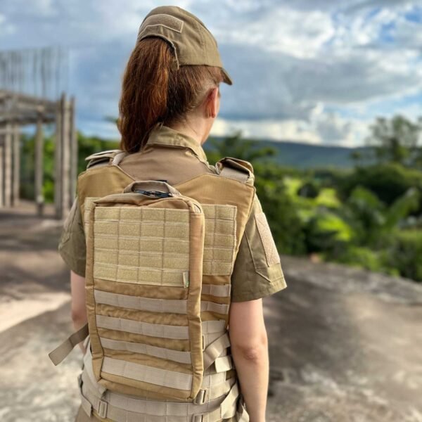 Porta Refil de Hidratação Molle Para Colete Modular Coyote - Imagem 4