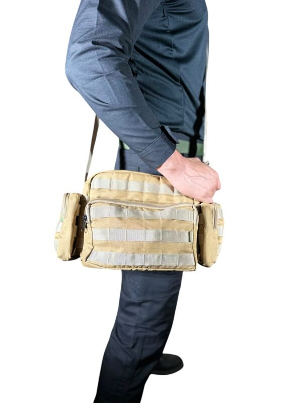 Kit Embornal MOLLE +3Bolsos Modulares - Coyote - Imagem 5