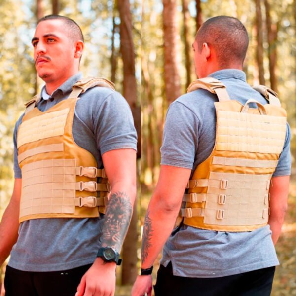 Capa de Colete Modular - War Black - Coyote - Imagem 5
