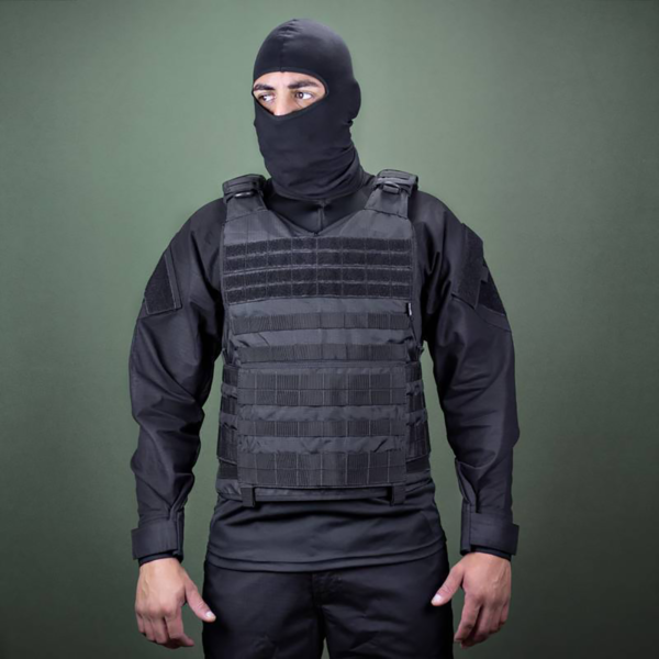 Capa de Colete Modular - Iron Black - PRETO