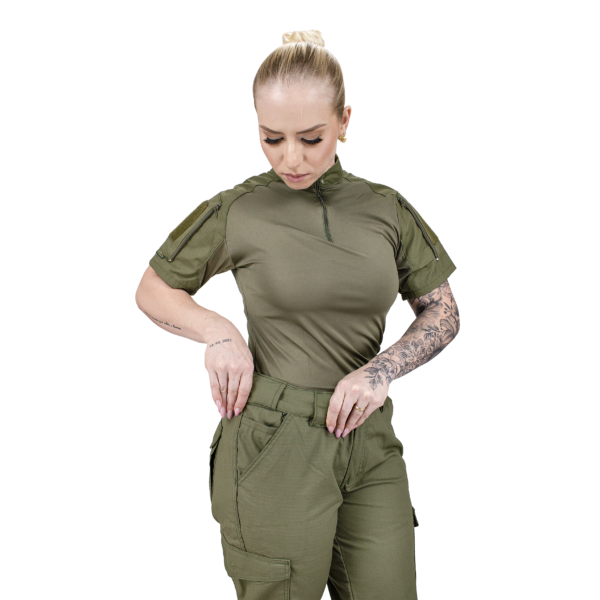 Calça Cargo Tática Feminina - Verde Oliva - Imagem 3