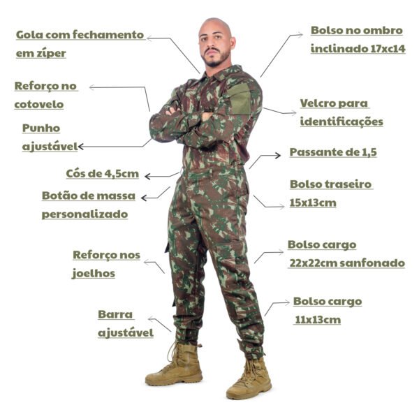 Camisa Leve de Combat Shirt Exército EB 2025 Alta Solidez - Imagem 6